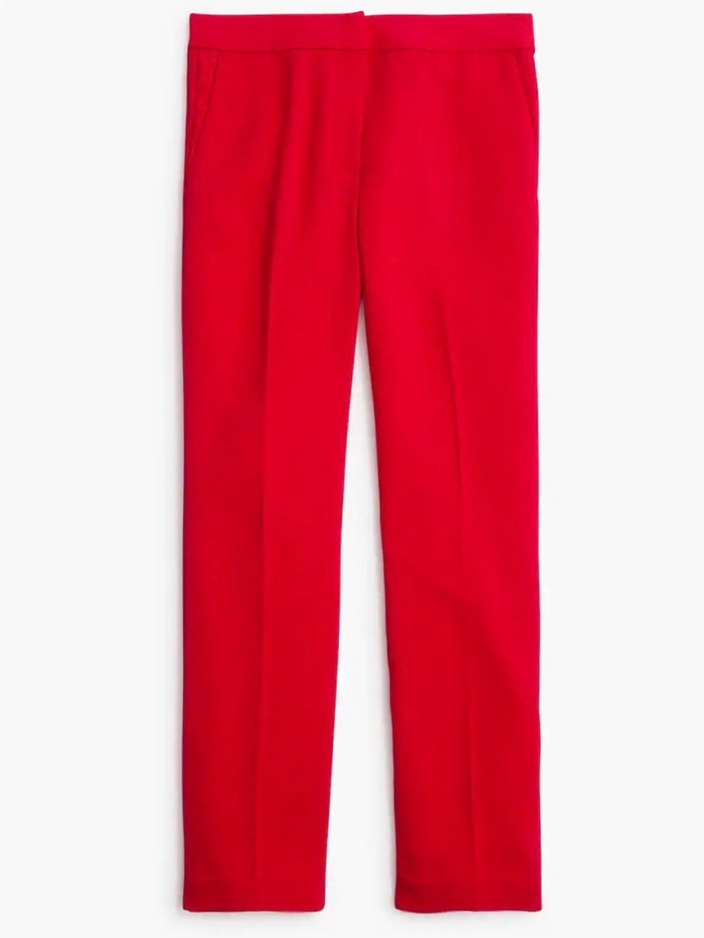 J. Crew‎ Red Crepe straight-leg cropped pant Size 6